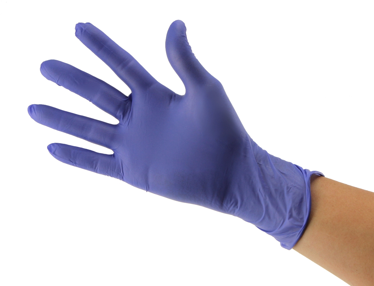 Medium powder free nitrile gloves