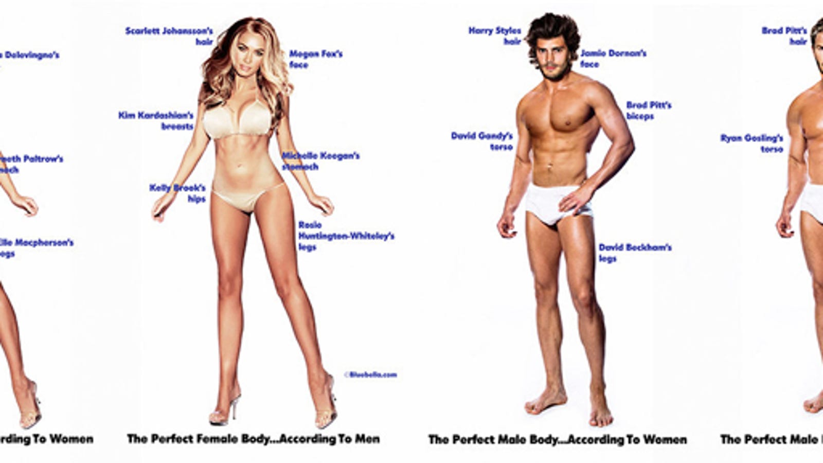 Body perfect woman according to men