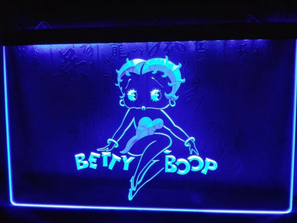 Betty boob neon lights