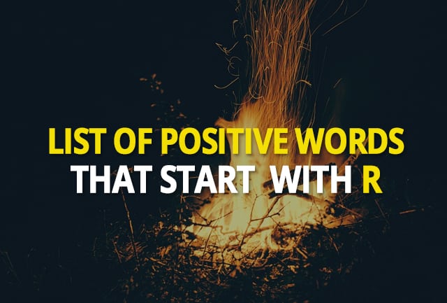 Positive words that start with r