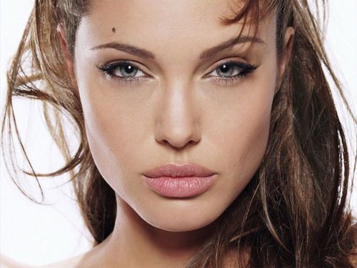 Woman with perfect lips
