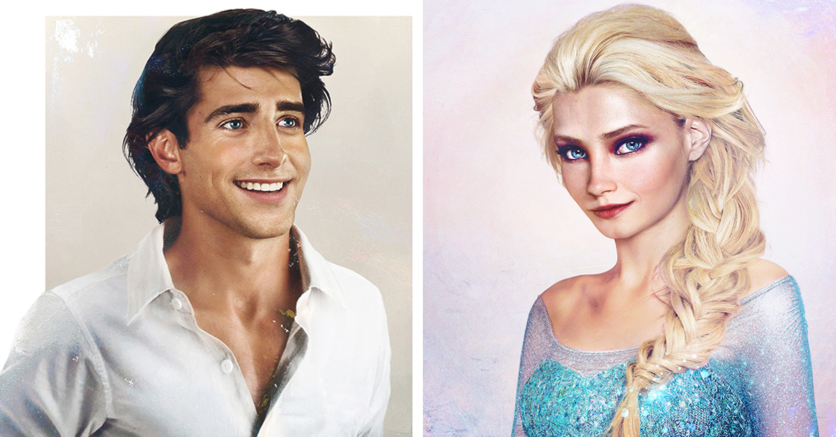 Disney characters as real people