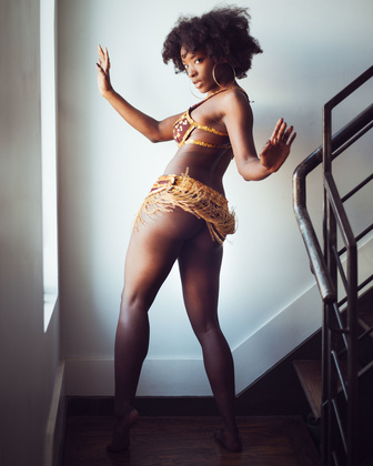 Ebony nude art models