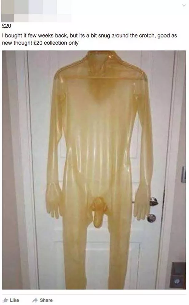 Latex full condom suit body