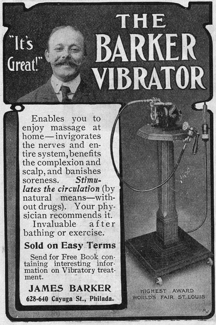 Hysteria treatment using vibrator