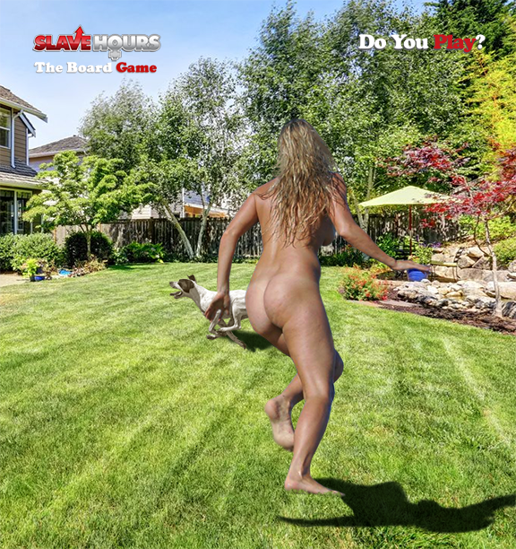 Naked in the backyard