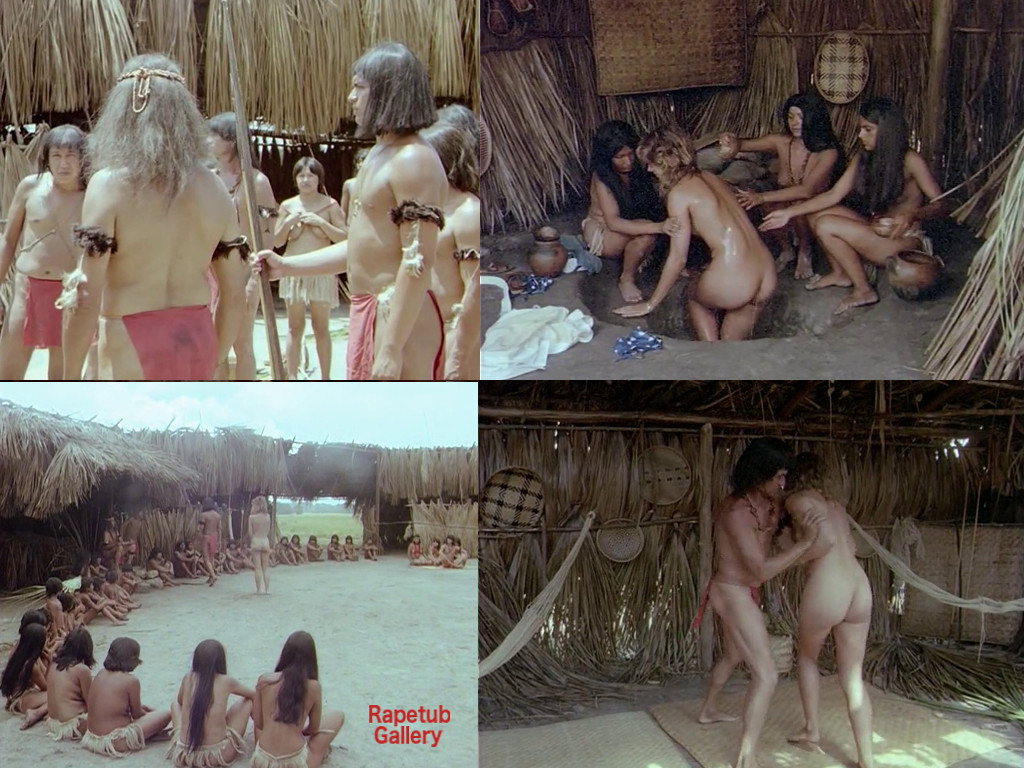 White women nude with tribe