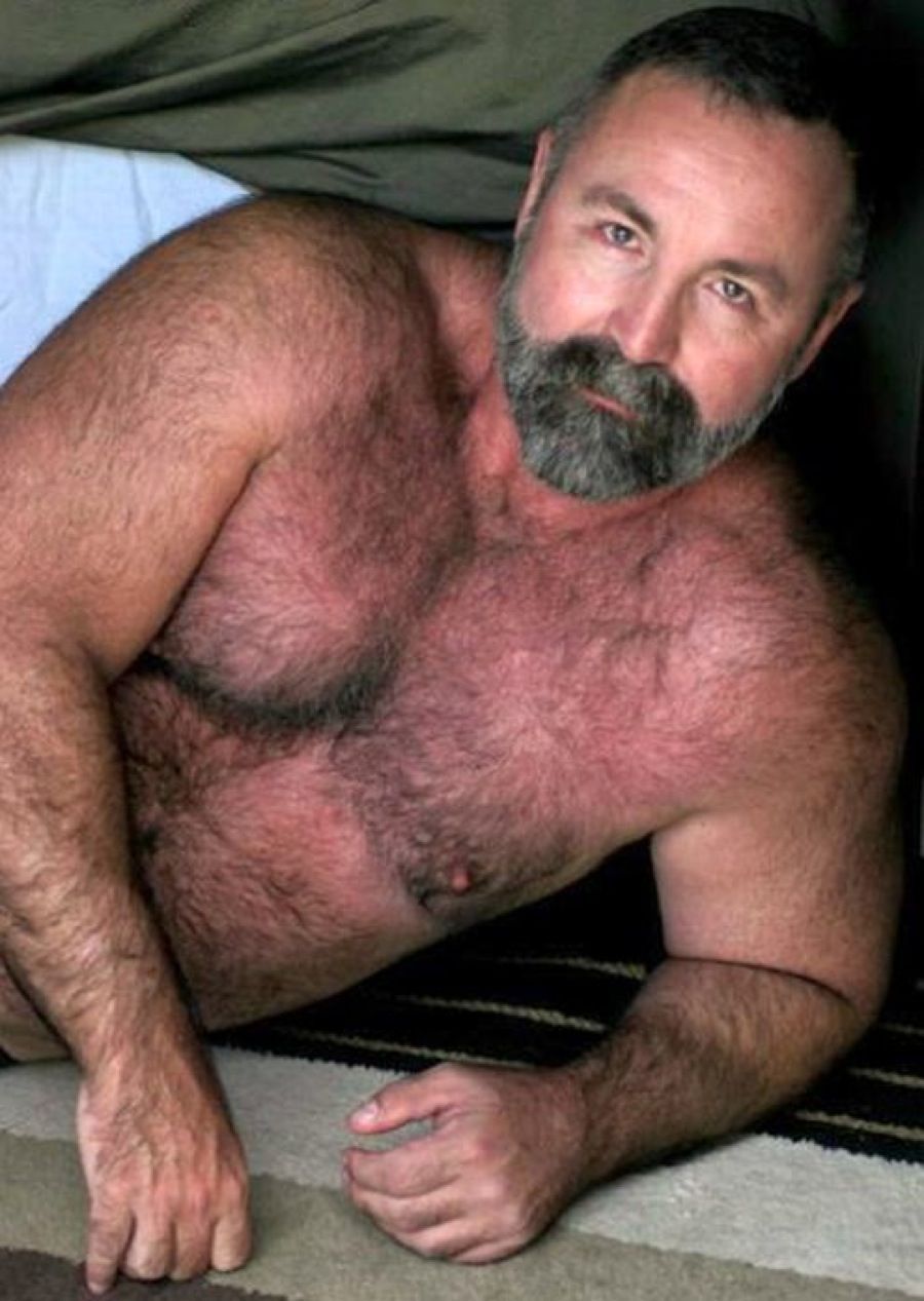 Naked hairy man big thick pubic bush