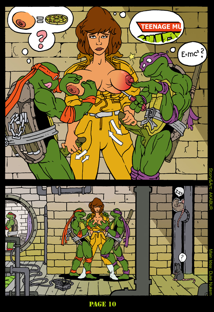 Ninja turtles cartoon comic porn