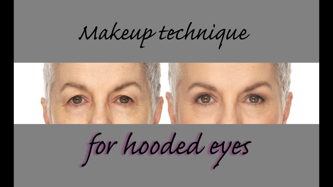 Mature hooded eye makeup