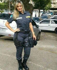 Porn women in police uniforms