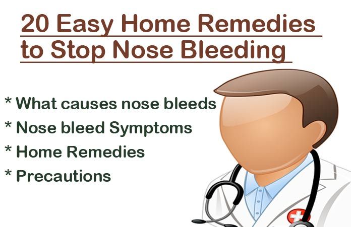 Cause for nose bleeds in adults