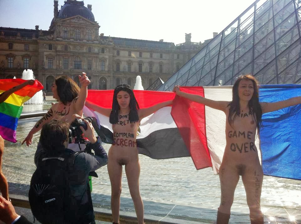Hairy nude women protest