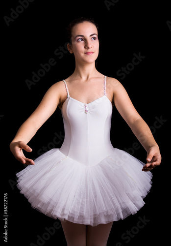 Teen girl ballet dancers