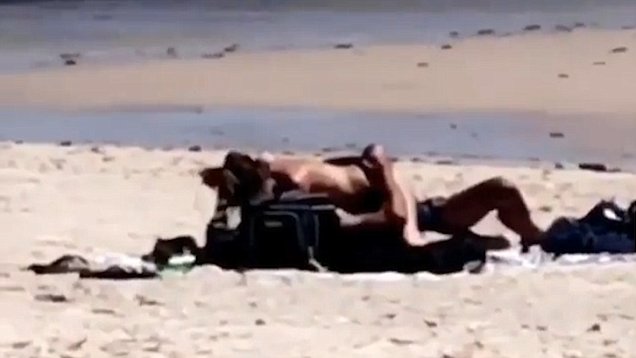 Beach sex nude on crowded