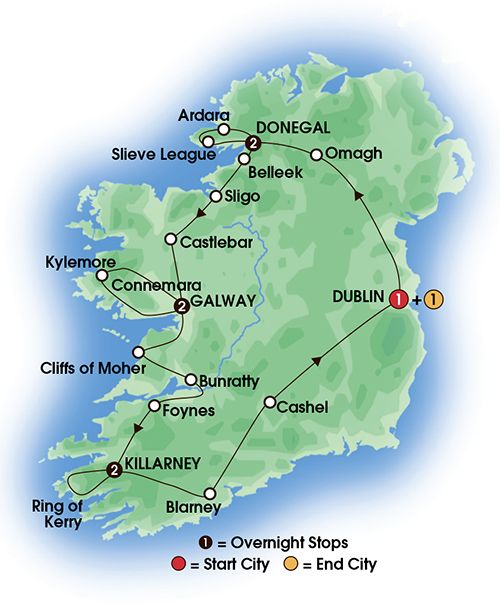 Escorted tours of ireland scotland