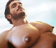 Naked hairy men with big nipples