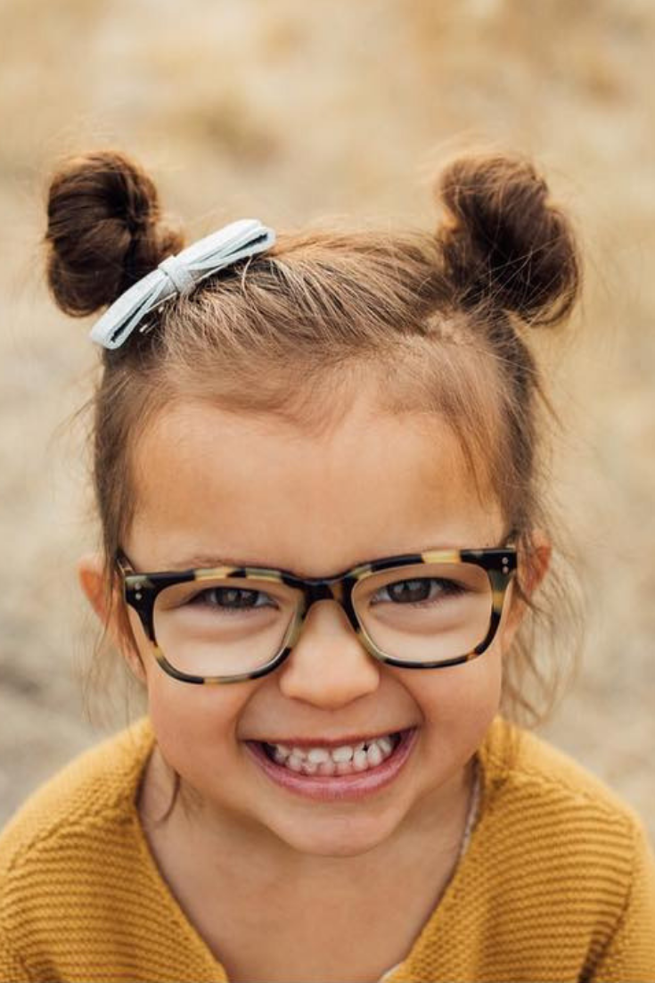 Tiny teen girl wearing glasses
