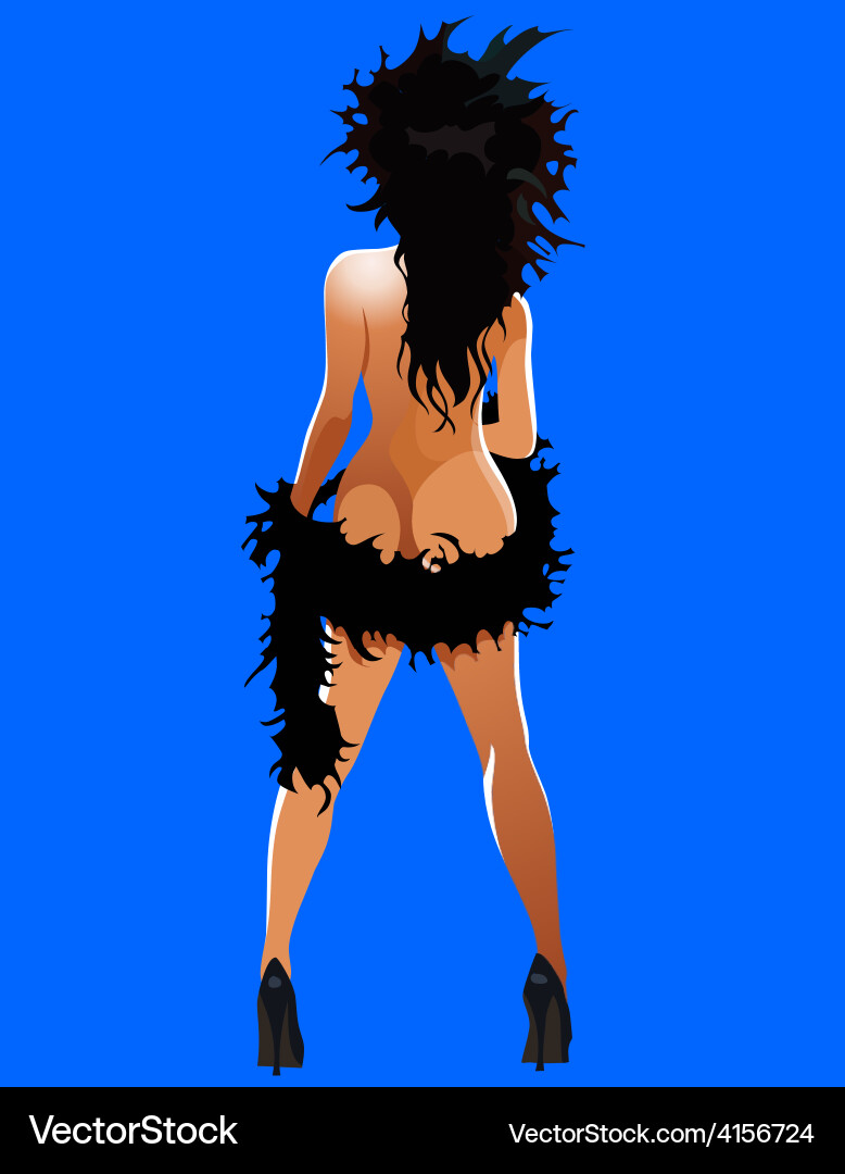 Black naked girl cartoon