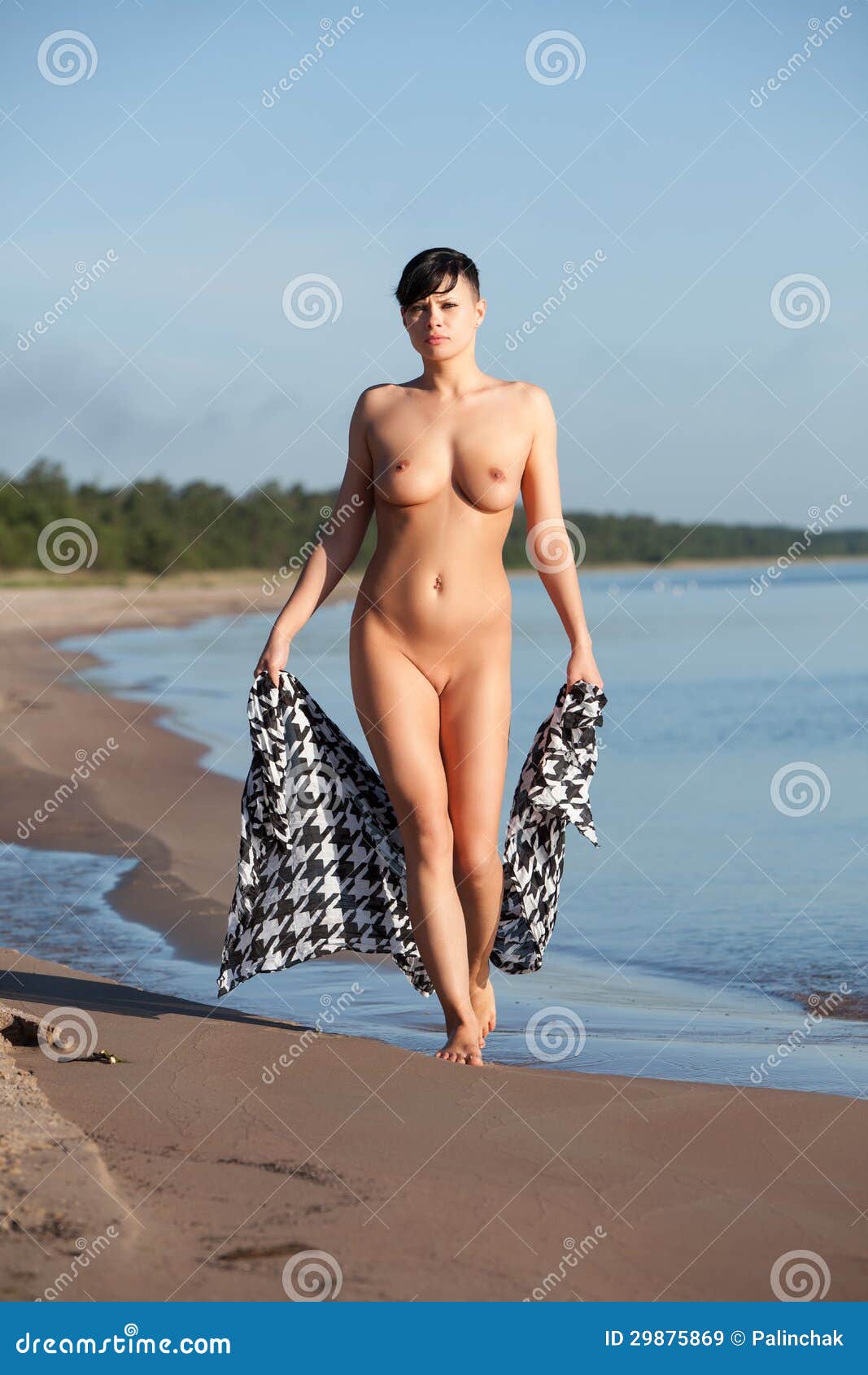 Nude women in beach