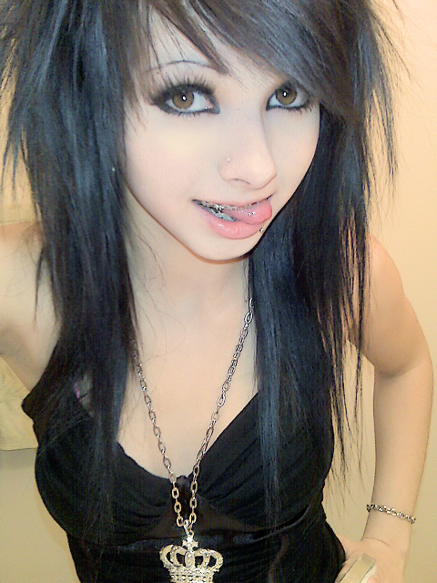 Teens girls braces emo with