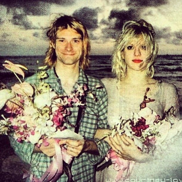 Courtney love kurt cobain wedding