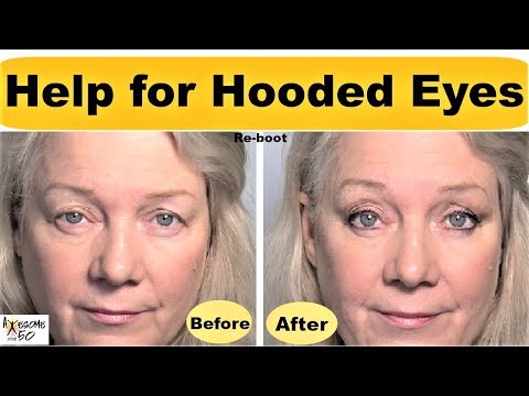 Mature hooded eye makeup