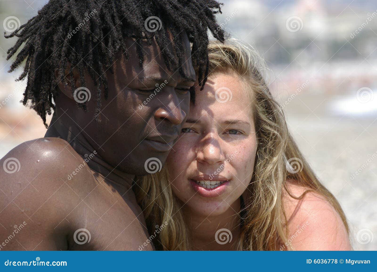 Black couple white girl