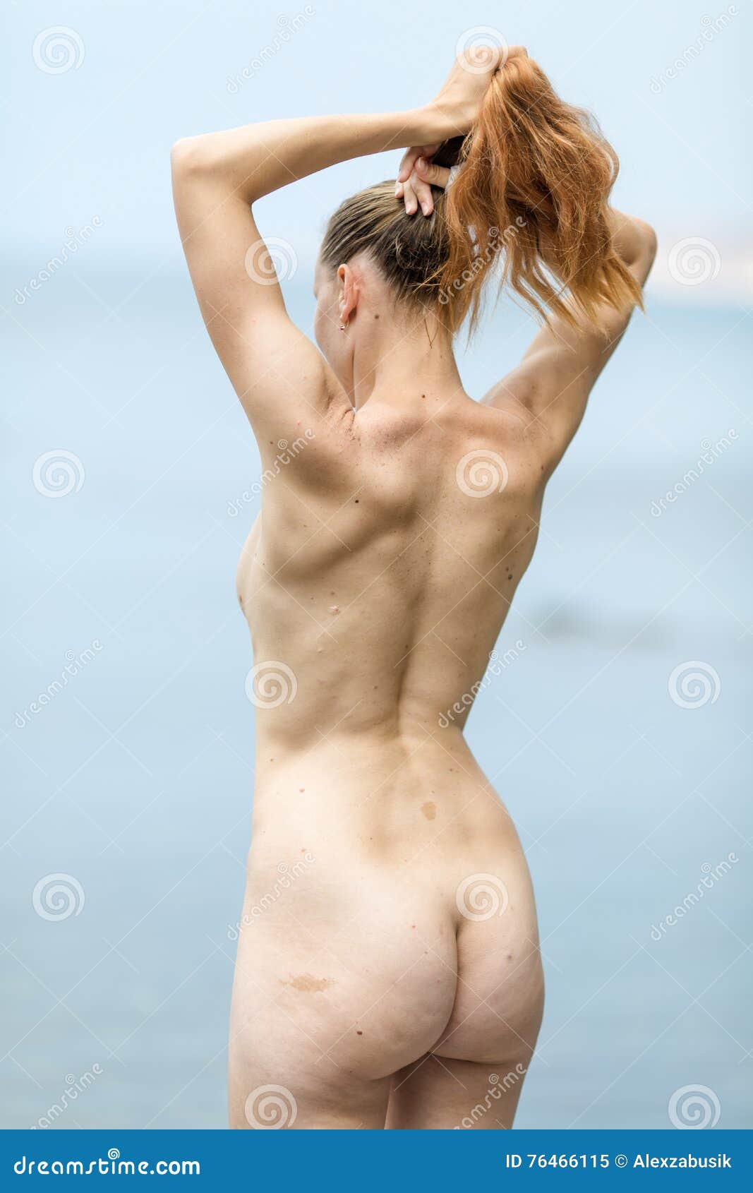 Rear view nude women